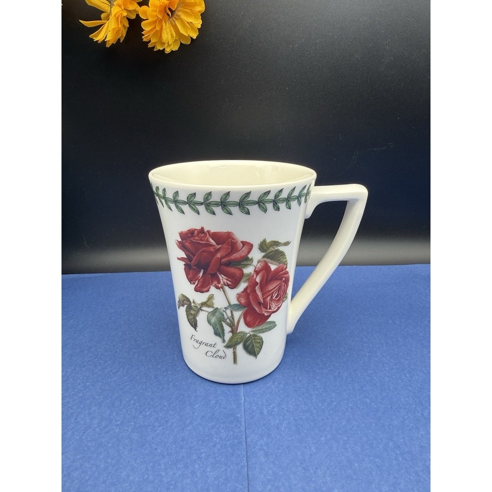 Portmeirion Botanic‎ Roses Mandarin Mug "Fragrant Cloud" Retired Mint Condition